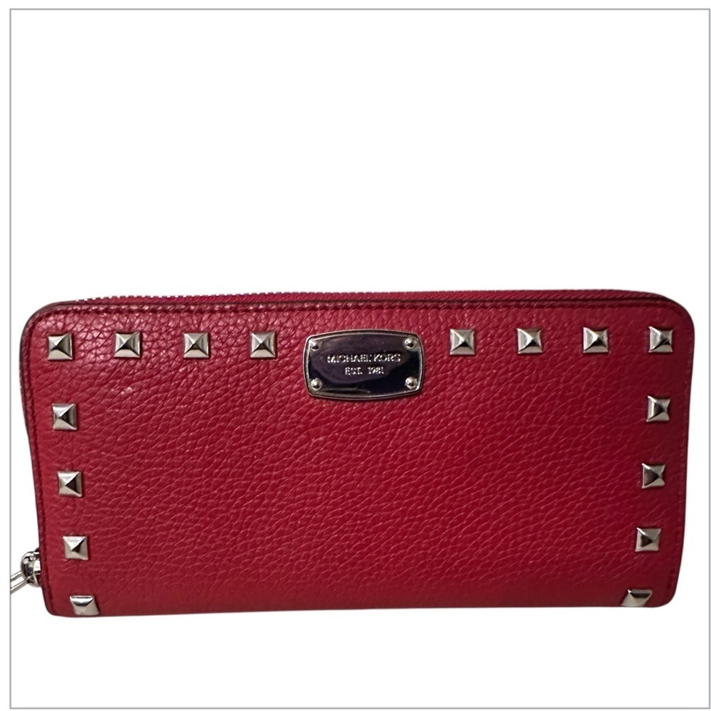 Michael Kors Studded Leather with Gold Accents